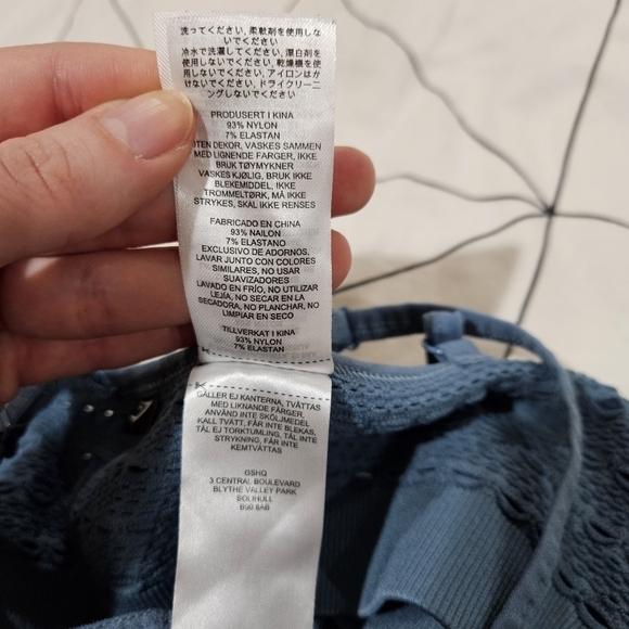 Gymshark Energy + Seamless Sports Bra  in Blue Stone Size Medium - Picture 9 of 9